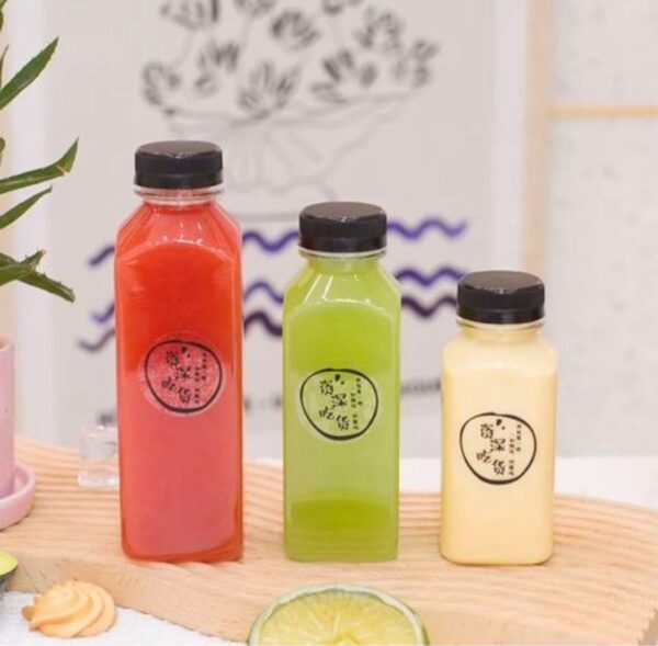 SQUARE  PLASTIC BOTTLE