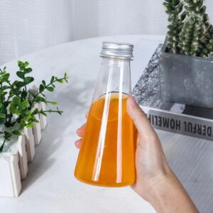 350ML CONE GLASS JUICE BOTTLE