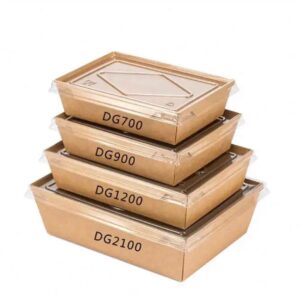 KRAFT MEAL BOX WITH LID