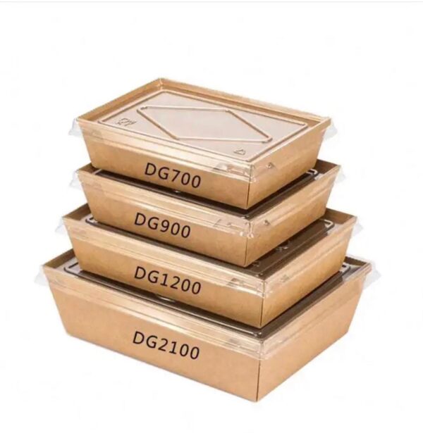 KRAFT MEAL BOX WITH LID