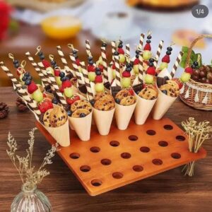 WOODEN CONE HOLDER