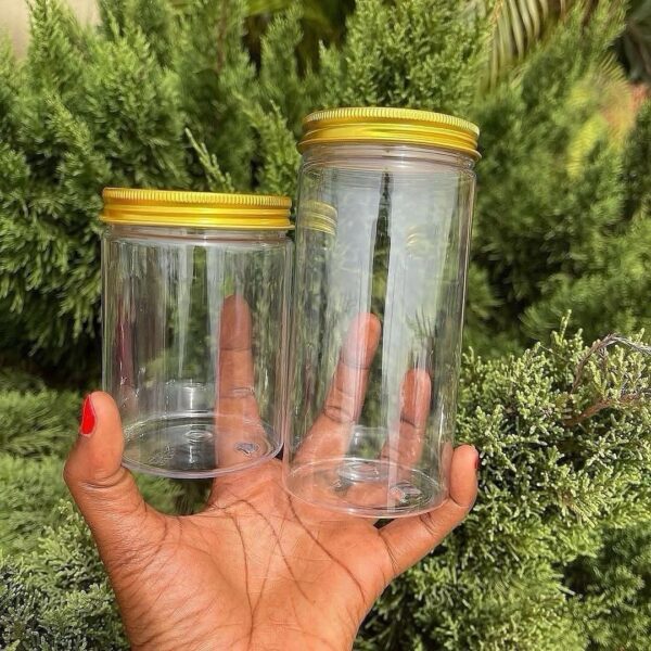 CYLINDRICAL PLASTIC CONTAINER
