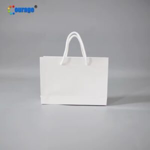 WHITE PAPER BAG 28*20*10CM